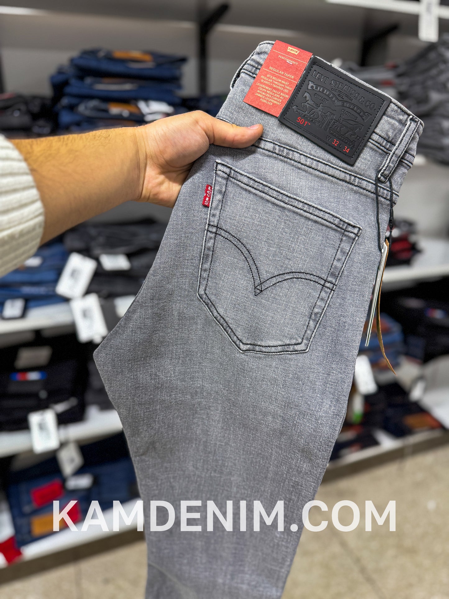 Jeans LVS Gris Clair 4155 Coupe Normale
