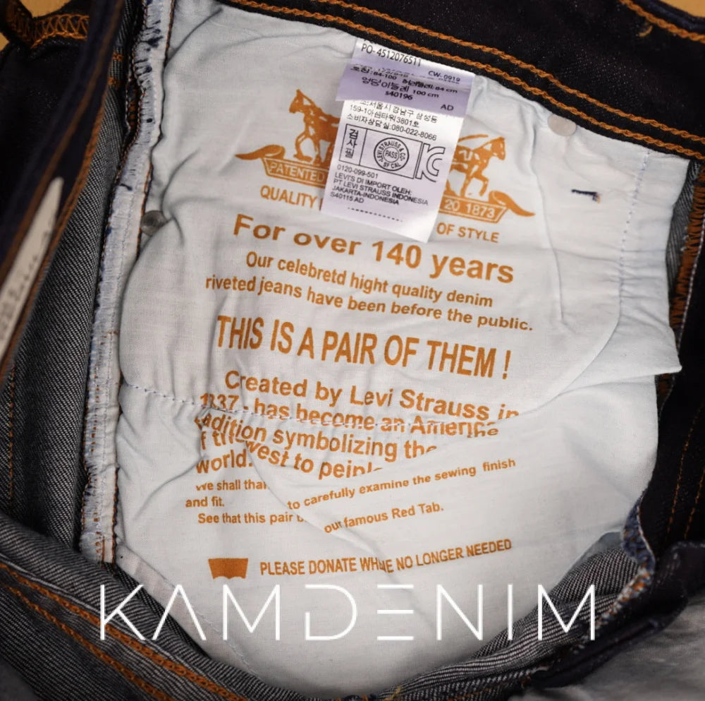 Jeans Lvs Bleu Noir 4003 Coupe Normale