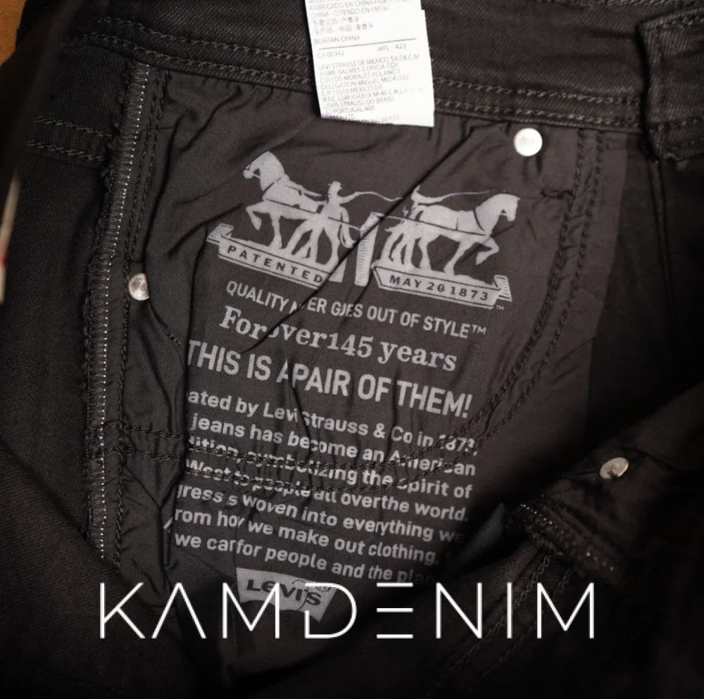 Jeans Lvs Full Black 4090 Coupe Normale