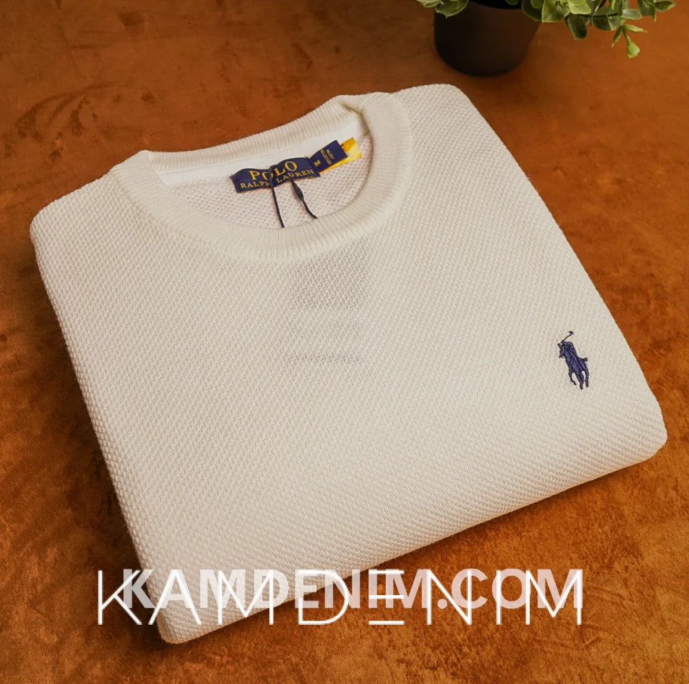 Tricot Rl 2001 Pique S / Blanc